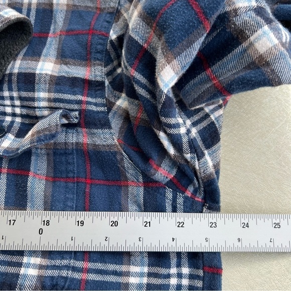 L.L. Bean Traditional Fit Fleece-lined Flannel with pockets Men Size Med… - Picture 5 of 7